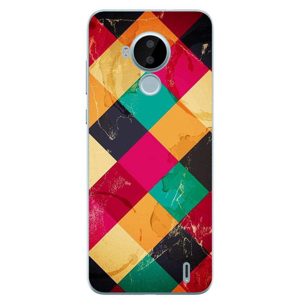 I Am Alone Phone Case For Nokia C30 2021 6.82 Inch Bags Fashion Luxury Color Cartoon Printed Paint Mobile