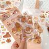 4 Pcs/bag Creative Cartoon Capybara Sticker Waterproof Hand Tent Sticker Set  Diary