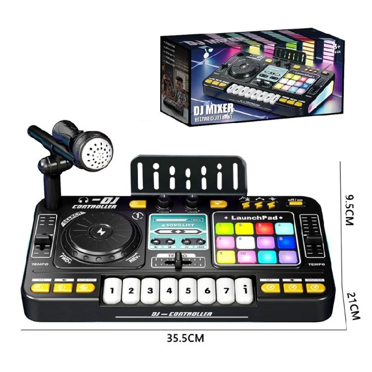 Детская образовательная DJ-станция для микширования Интерактивные звуковые панели Игрушка с записью голоса и созданием ритмов