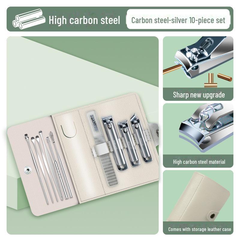 Набор кусачек для ногтей с градиентным цветом: Четырехсекционный вращающийся мешок с большими и малыми косыми клипсаторами