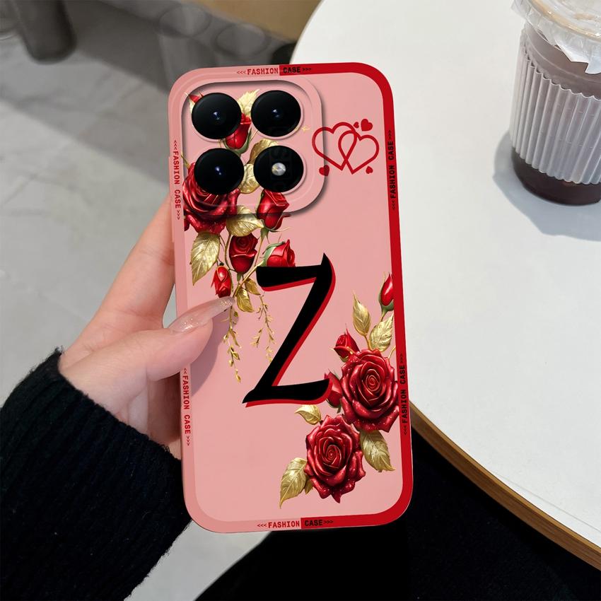 Для Xiaomi 15T 14T 12T 17 15 14 13 Pro Lite 12X Чехол для телефона Креативный узор из букв Мягкий матовый силиконовый Нескользящая задняя крышка Для Xiaomi Бампер Корпус