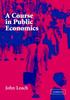 Книга A Course In Public Economics