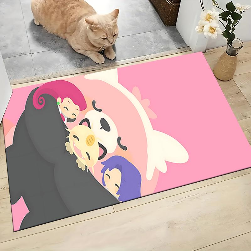 1Pc Kawaii Fantasy Creatures Carpet Rug Customizable Soft Washable Antislip Home Living Room Sofa Mats Personalized Rug 0917236