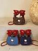 Милая мультяшная сумка с бантом в виде кошки: Сумка через плечо и кошелек для монет для девочек