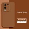 Angel Eyes Square Liquid Silicone Back Cover для VIVO V25 Pro 5G Global Phone Case VIVOV25Pro VIVOV25 V25Pro Soft Shield Armor