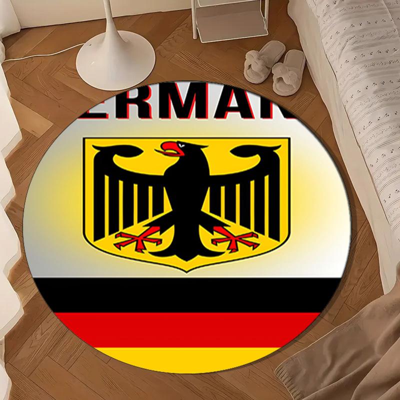 Germany Coat Of Arms Design Round mat Home Decor, Chair rug For livingroom,Bedroom, doormat home decor Birthday Gift Christmas Gifts