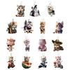 2D Car Pendant Hanging Ornament With Chain Realistic Hanging Interior Car Cat-Shaped Decor Mirr W3P9