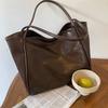 Portable Texture Tote Bag for Women  Shoulder Underarm Bag, Commuting Bag, Large Capacity, Niche Design, Winter Autumn Handbags