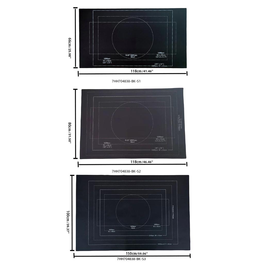 Коврик-рулон для пазлов до 1500/2000/3000 шт. Большой органайзер для хранения пазлов из фетра, одеяло для хранения пазлов, аксессуары