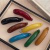 Korean Style Vertical Clip Hairpin Korean Hair Clip Sweet Plastic Banana Clip  Women