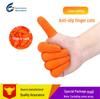 Orange Anti-Static Latex Finger Covers for Industrial Use - Disposable, Wear-Resistant, Dust-Free, Anti-Slip Protection
