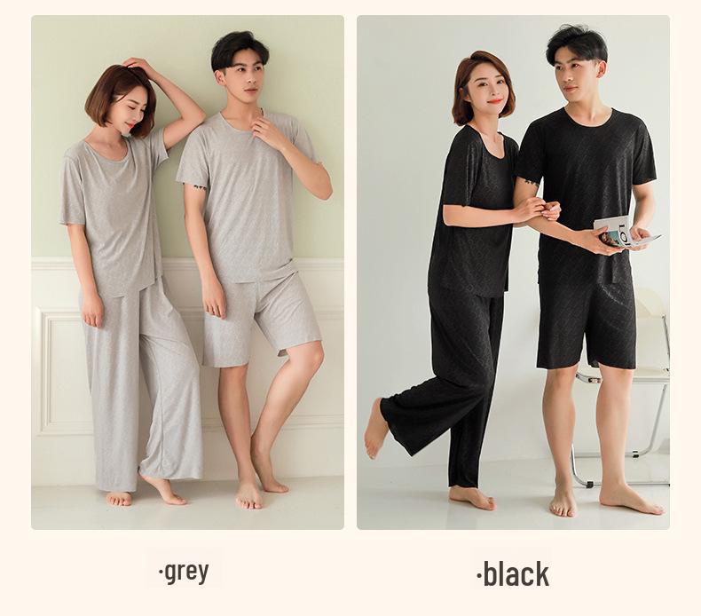 Мужской летний пижамный комплект с коротким рукавом — дышащая, легкая и стильная одежда для сна