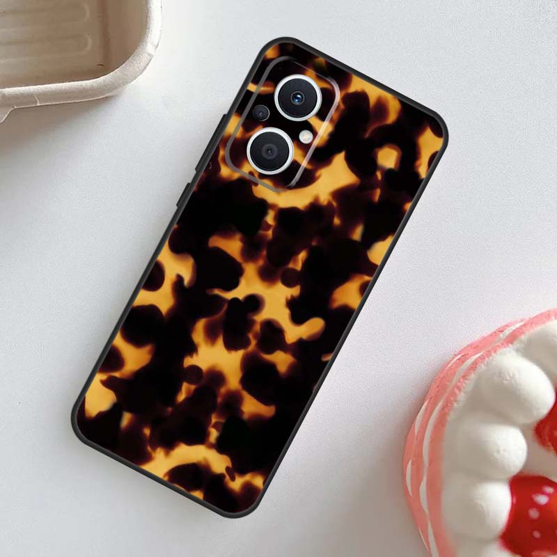 Чехол с узором под черепаховый панцирь для OPPO Reno 11F 8T 4Z 5Z 4 6 7 8 5 Lite 10 Pro OPPO Find X2 X3 Lite X5 X6 Pro