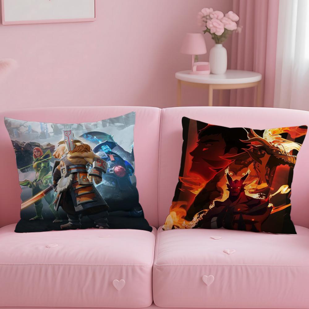 Игровой Крутой D-Dota 2 Наволочка Мягкий Короткий Плюш Двусторонняя Печать Домашний Декор Машинная Стирка Наволочка Подарок