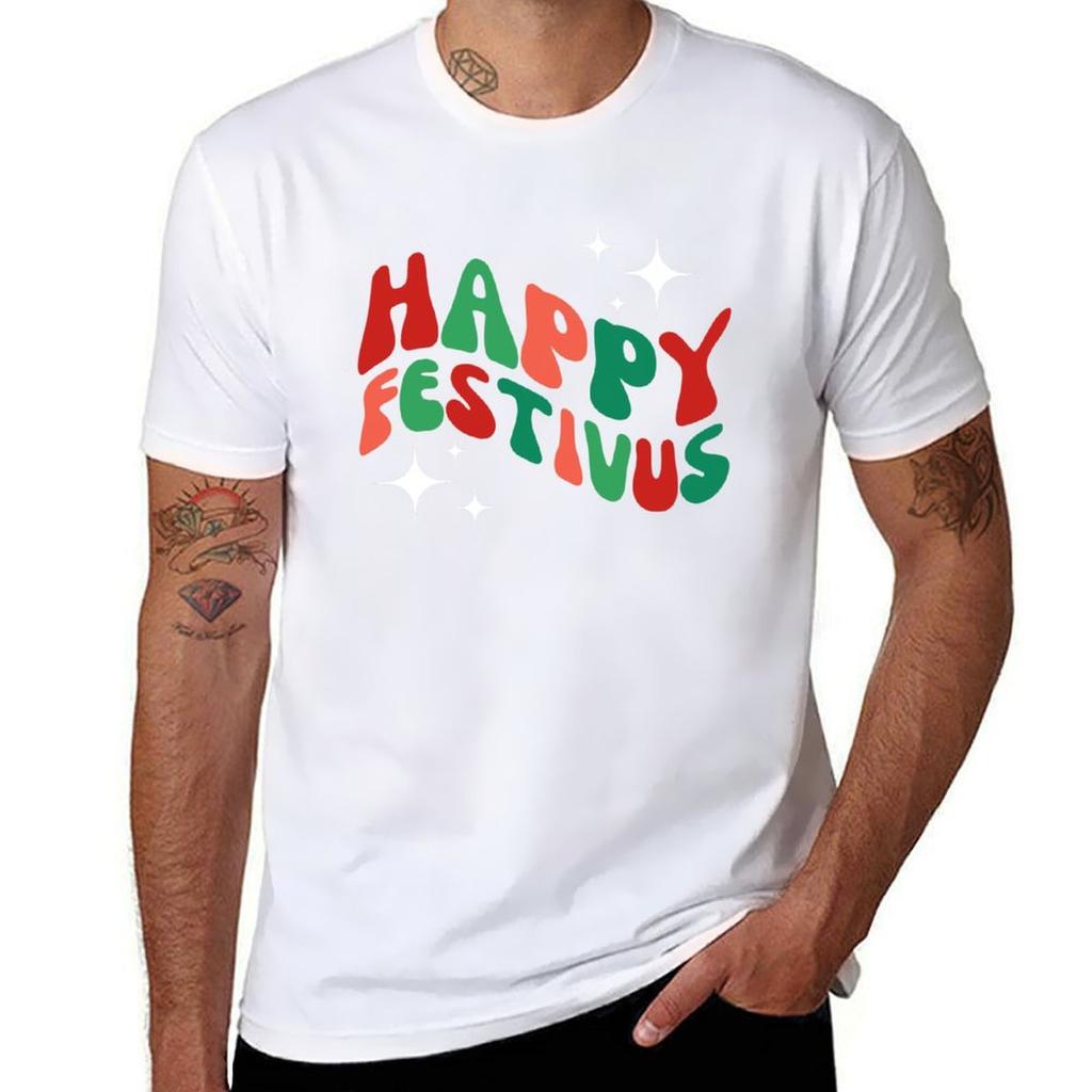 Happy Festivus T-shirt Funny T Shirts Man T Shirt Custom Print Anime T Shirts For Man T-shirt