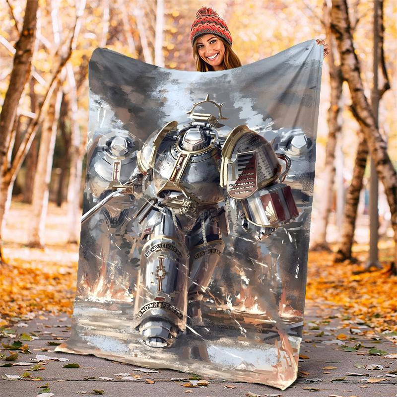 warhammer Flannel Blanket Soft Warm All-Season Throw, Design for Camping, Car Travel, Hiking Sofa, Bed, Office Perfect Gift for Parties