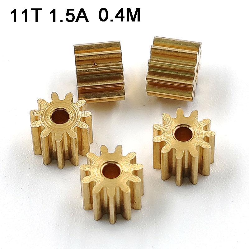 111.5A 112A 0.4M Pinion 11 Tooth Hole 1.48/1.98MM Small Gears DIY Modle Aircraft Parts 11T 1.5A 2A