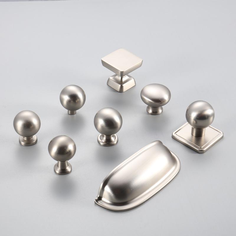 Long Nickel Brushed Cabinet Pull Handle Anti-Scratch Minimalist Wardrobe Door Handle for Bathroom Closet Furniture Replacement