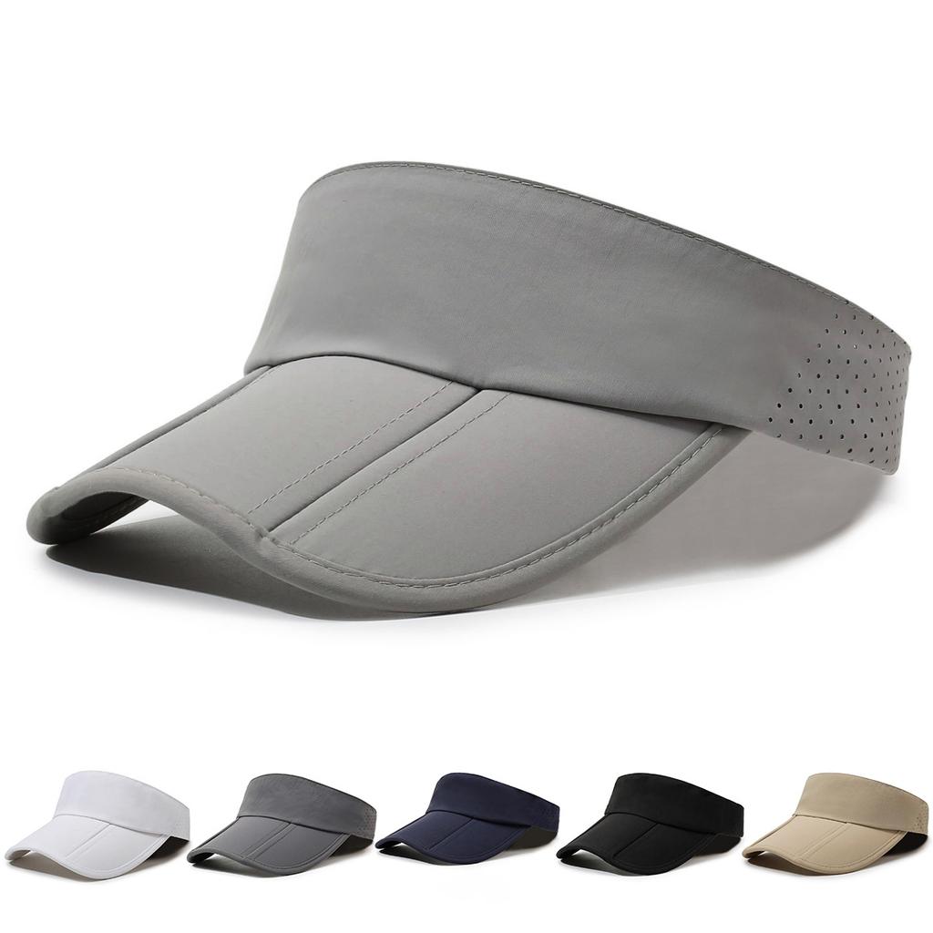 Quick-Drying Breathable Empty Top Hat Unisex Outdoor Sun Protection Sunshade Hat Foldable Sports Hat