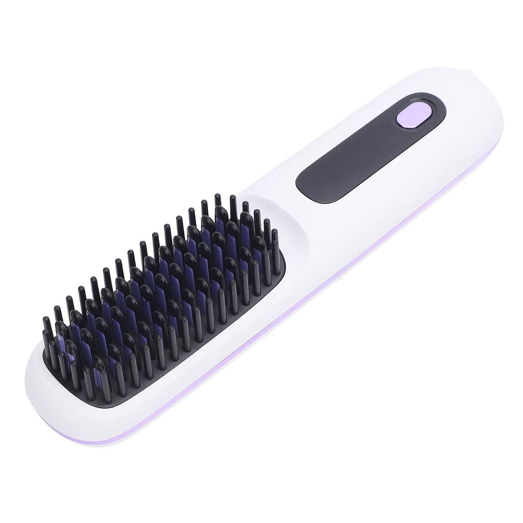 Беспроводной выпрямитель для волос, расческа с отрицательными ионами, щетка для выпрямления волос, 2000 мАч, быстрый нагрев, подогрев