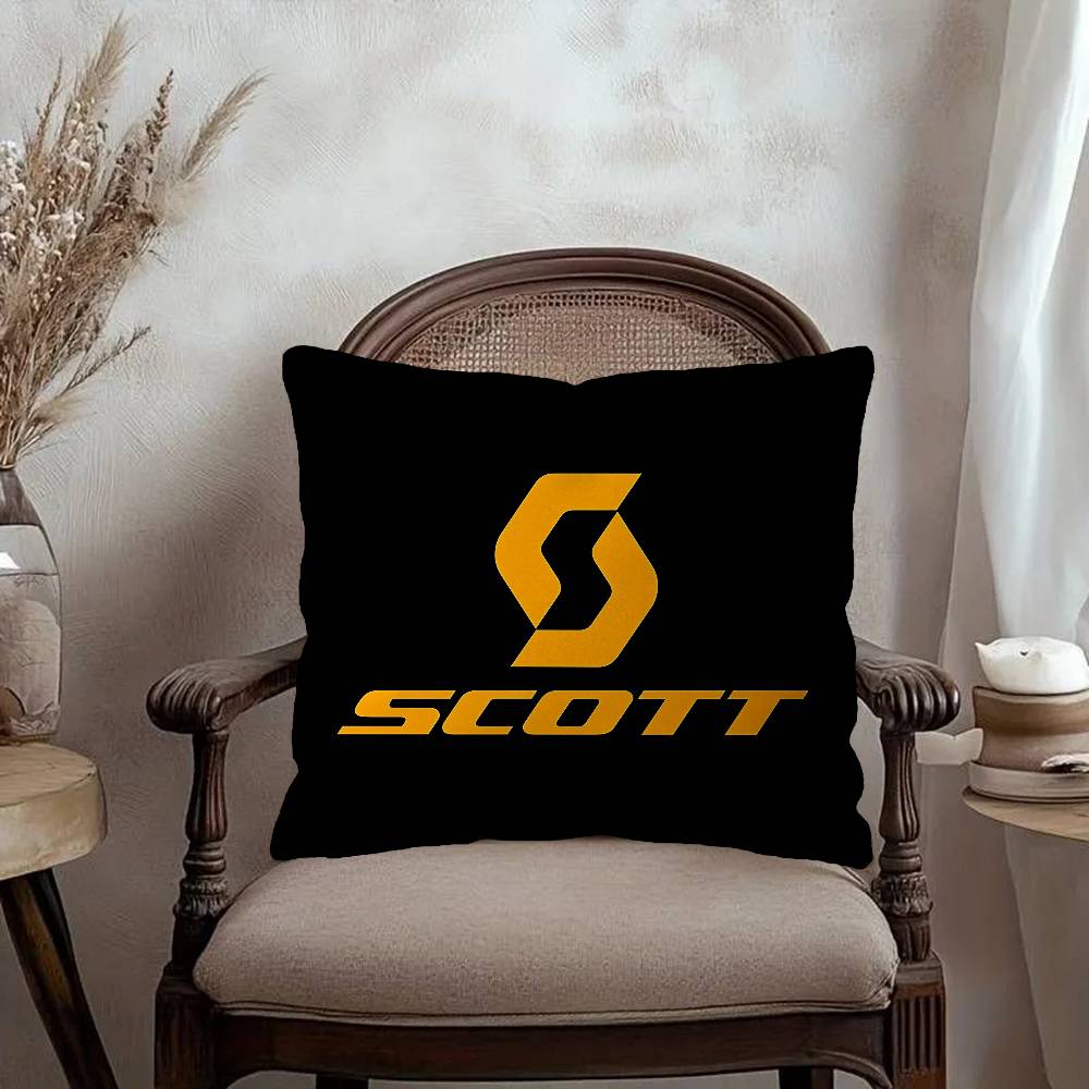 SScott Bike logo Personalized Pillow Dust Cover Bedroom Kids Party Decoration Pillowcase Birthday Children Gift