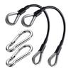 2pcs/set Fitness Pulley Cable Extension  With Carabiner Gym Extension Rope Pulley System Workout Pull Down Cable Attachments