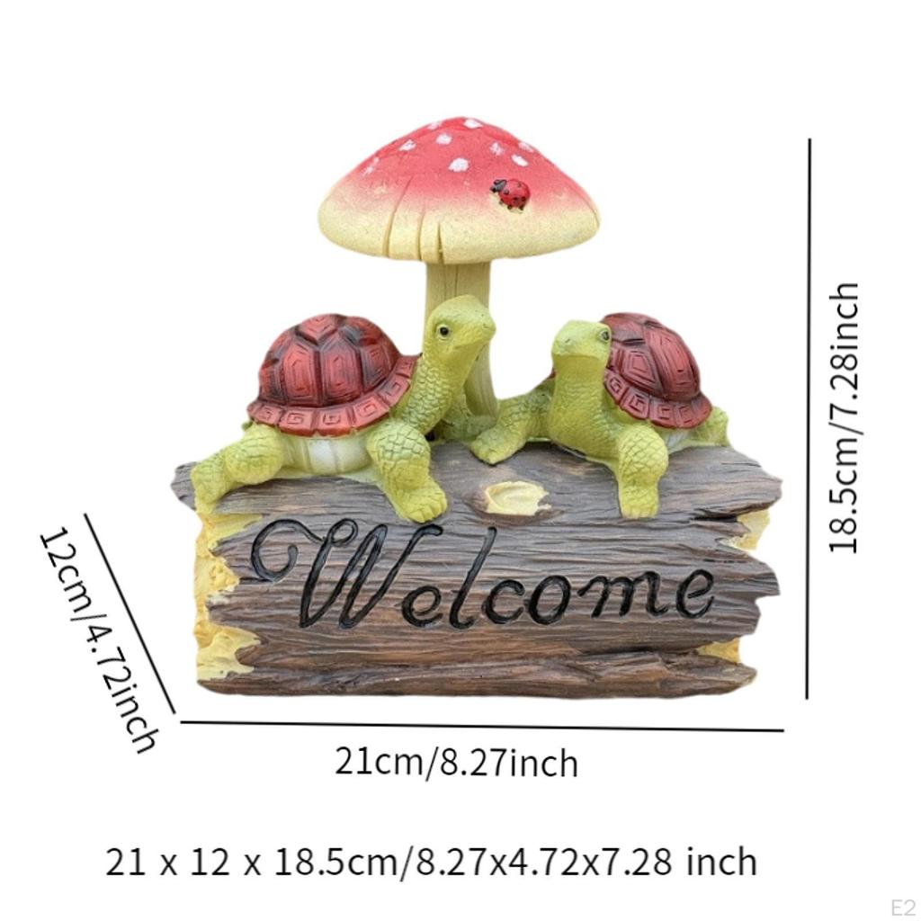 Садовые черепахи Гриб Статуя Сад, Художественный Декор Украшения, Креатив, Скульптура Животных, Смола