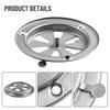1Pcs Stainless Steel Smoker Air Vent Damper Silver Stove Air Vent  for Oven Test Chamber
