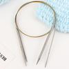 Knitting Needles with Elastic Rope Circular Needle with MM US Sizes Round Stainless