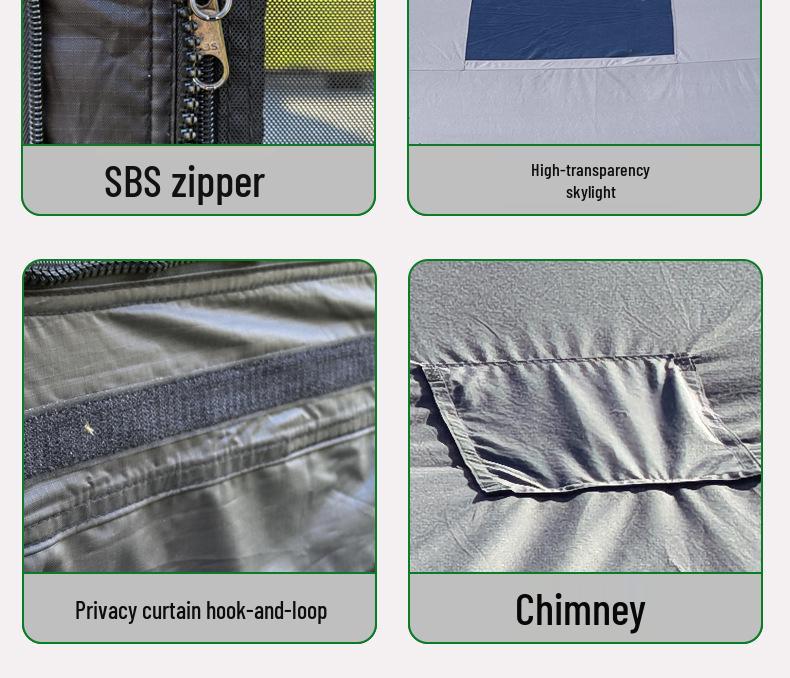 Starry Sky Inflatable Family Camping Tent: TC Cotton, All-Weather, No Installation Needed