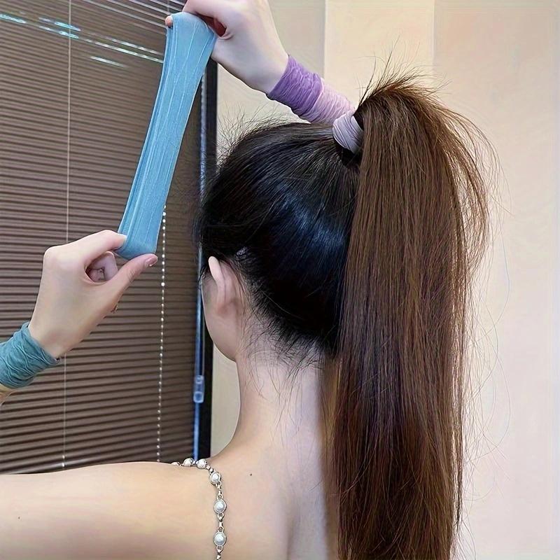 4 шт. новые женские и женские цветные нейлоновые эластичные резинки для волос, держащие хвост, маленькие резинки для волос, резинки для волос, резинки для волос