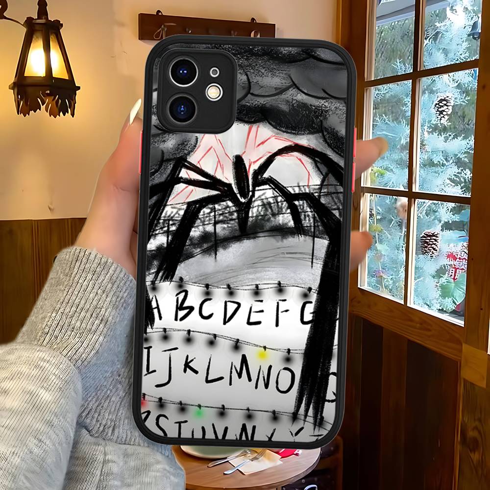 Горячий чехол для телефона S-Stranger T-Things Для IPhone 16 15 14 11 12 13 Pro Max Plus 12 XS Max Задняя крышка Матовый чехол