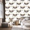 Rainbows and Butterflies Boho Wallpaper Graphite and Cream for Living Room and Bedroom 50x1000