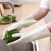 Латексные стирка одежды мытье посуды кухня водонепроницаемые противоскользящие домашнее хозяйство теплые с плюшем ПВХ