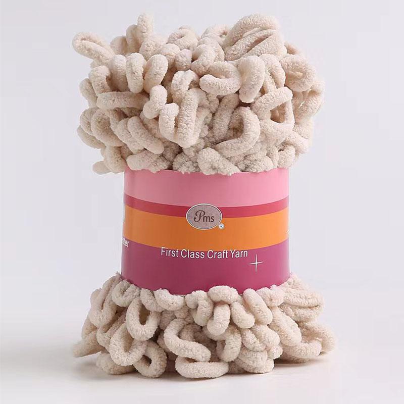 100g Velvet Chunky Yarn Crochet Scarf Finger Knitting Blanket DIY Hand-Woven Bulky Yarn Looped