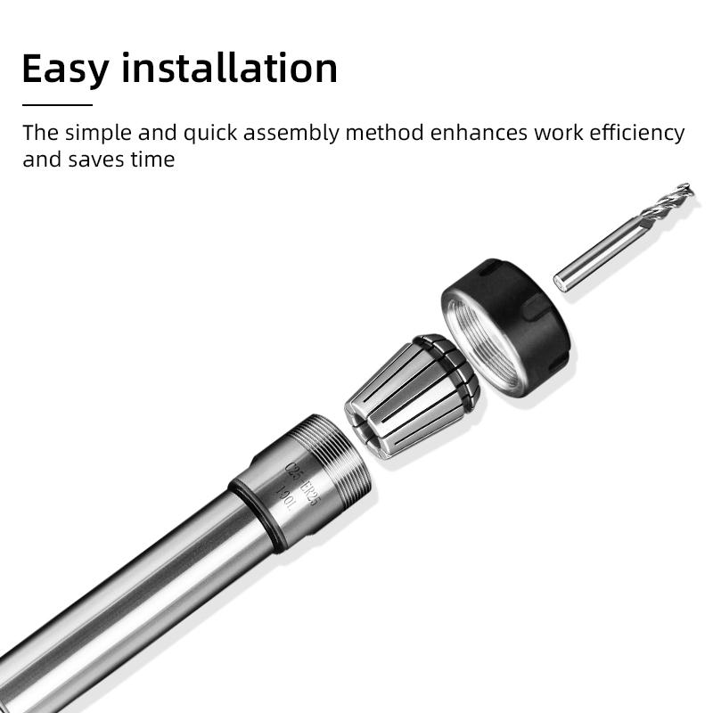 ER Extension Rod C6 C8 C10 C12 C16 C20 C25 ER8 ER11 ER16 ER20 ER25 Extension Rod tool holder bracket tool collet 100 150 200