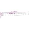 Raised Garden Bed Galvanized Steel 523 x 140 x 36 cm Silver