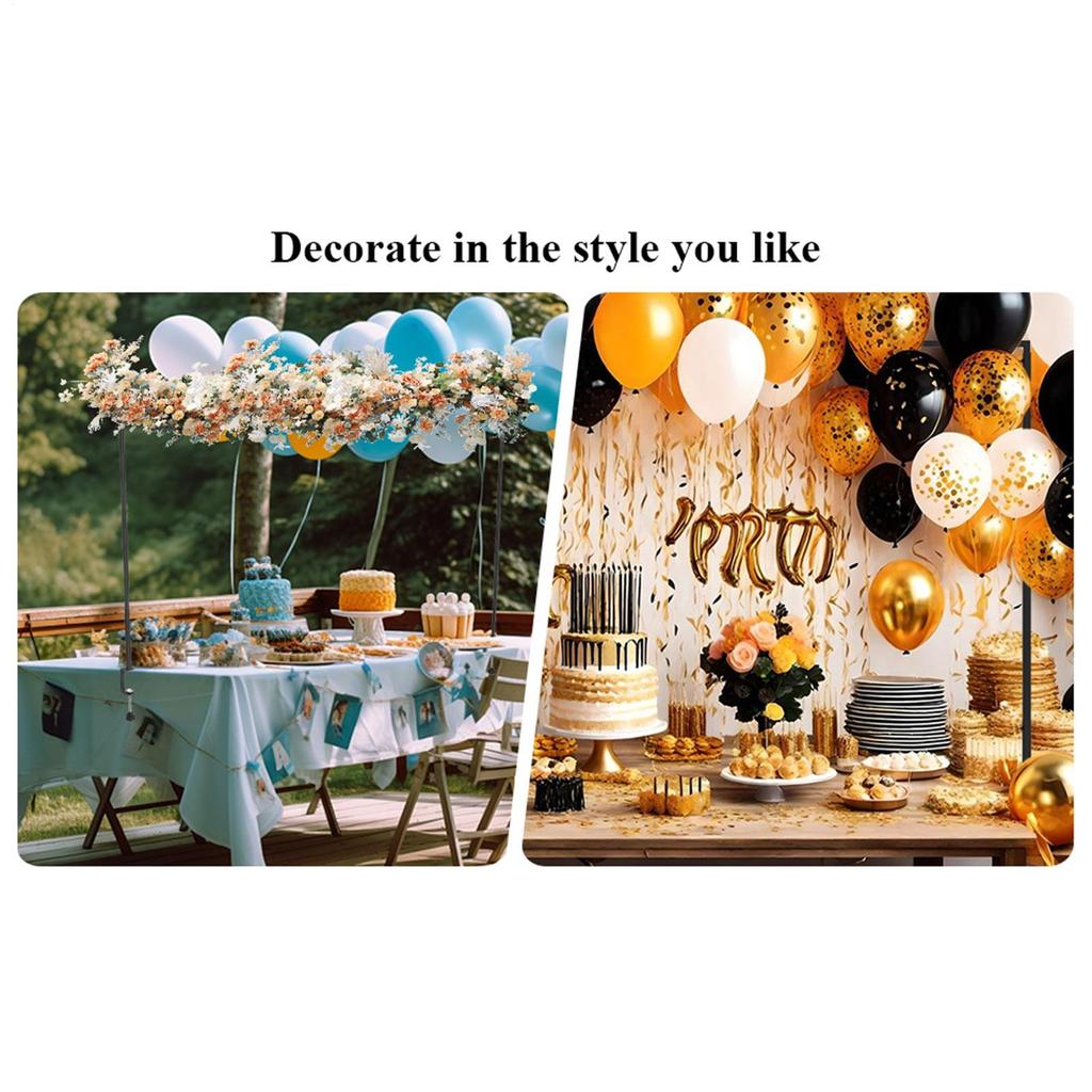 Over The Table Rod Stand With Clamps Adjustable Display Frame Metal Table Balloon Arch With Clamps For Wedding Birthday Party
