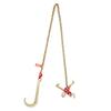 5/16"x6' G80 Tow Chain 15" J Hook Long Shank RTJ & Grab Hooks Wrecker Tie