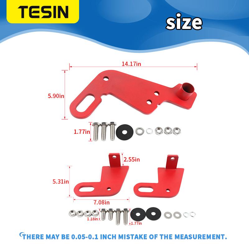 TESIN Car Towing Bars Kit For Suzuki Jimny 2019 2020 2021 2022 2023 2024 Front Rear Bumper Bar Towing Trailer Hook Accessories