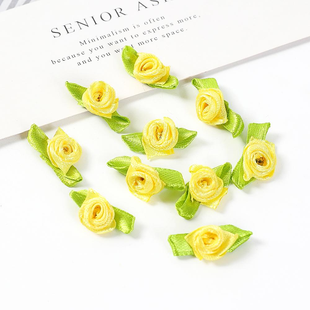 30/80 шт. Мини Роза Головки Искусственных Цветов 2 см Бутоны Тканевый Цветок Свадебное Украшение Материалы для Рукоделия Лента Бант Подарочный Декор