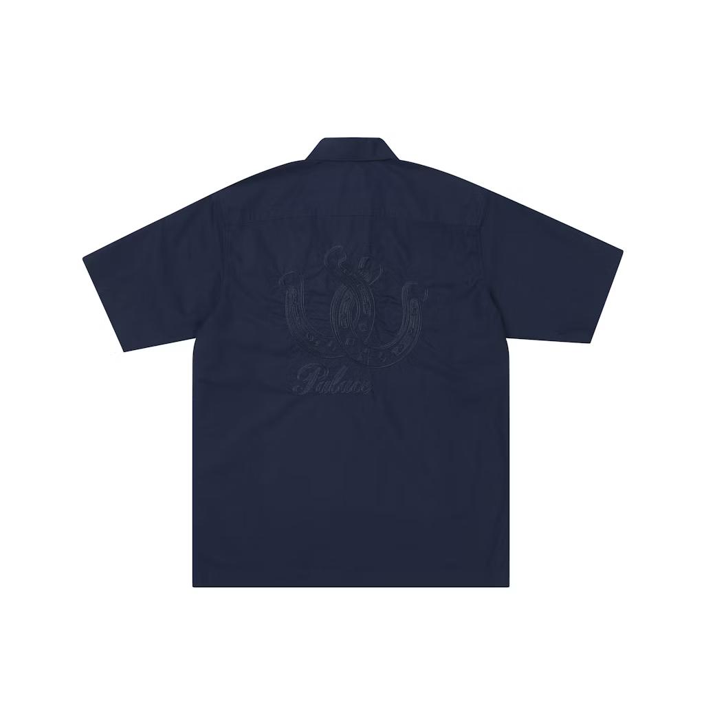 Palace Счастливая футболка P Темно-синяя Унисекс Топы Синие P29SHT006