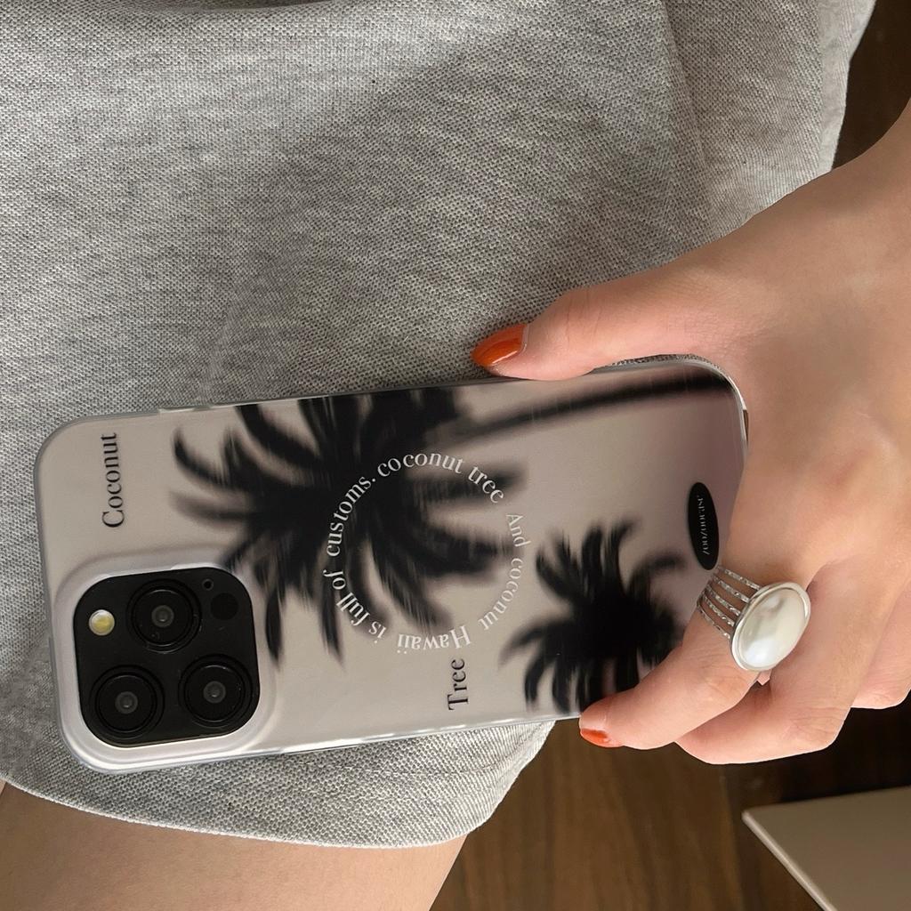Чехол для iPhone 15 Pro с рисунком кокосовой пальмы, IMD TPU