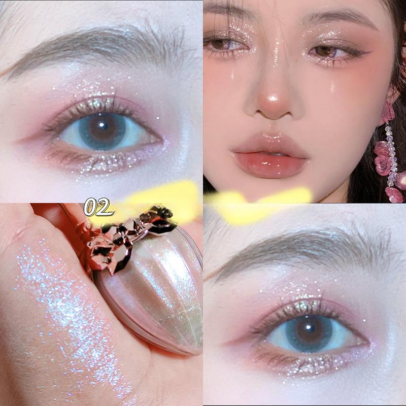 Жидкие тени для век с бриллиантами и блестками, перламутровый шелкопряд, осветляющие тени для век в стиле ретро