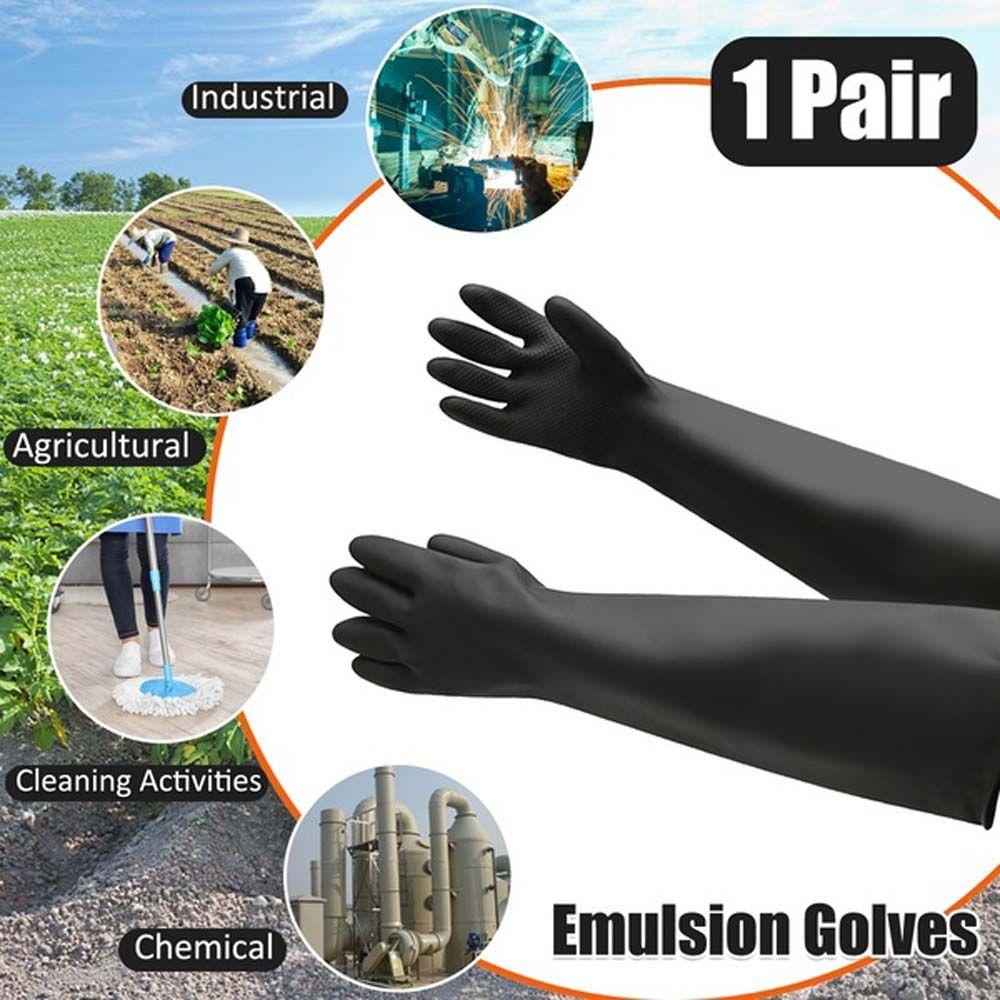 Anti Chemical Lab Rubber Acid Alkali Safety Gloves Labor Supplies Industry Gloves Latex Gauntlets