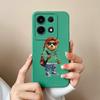For Infinix Note 30 Smart 7 Plus Hot 30 Itel A60s S23+ P40+ Tecno Spark 10 Phone Case Cover Cute Bear Matte Soft Silicone Shockproof Shell Bumpers