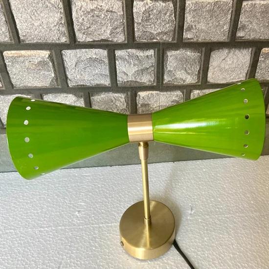 Настенный светильник Diabolo Green Brass Mid Century Modern Вверх-вниз освещение