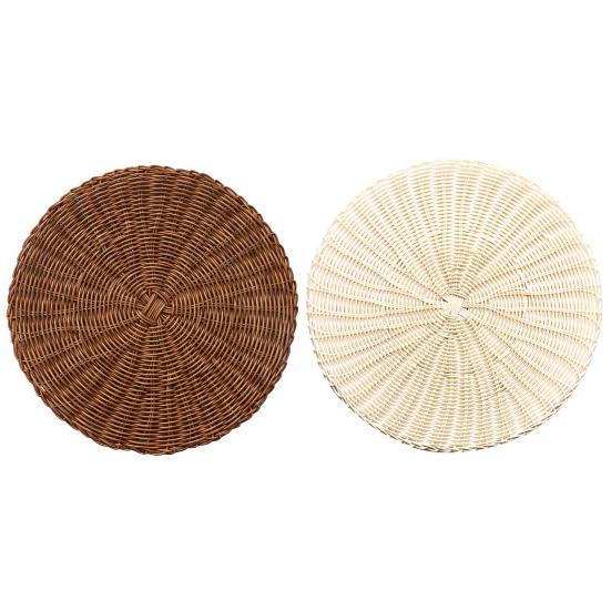 Креативная имитация плетеной ротанговой ткани, противообжигающая экологически чистая подставка для чашек для напитков, подставка для домашнего использования, настольная подставка