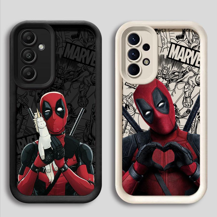 Чехол Marvel Deadpool для Samsung Galaxy A23 A12 A36 A33 A16 A26 A22 A32 A34 A56 A24 A13 A14 Мягкий чехол