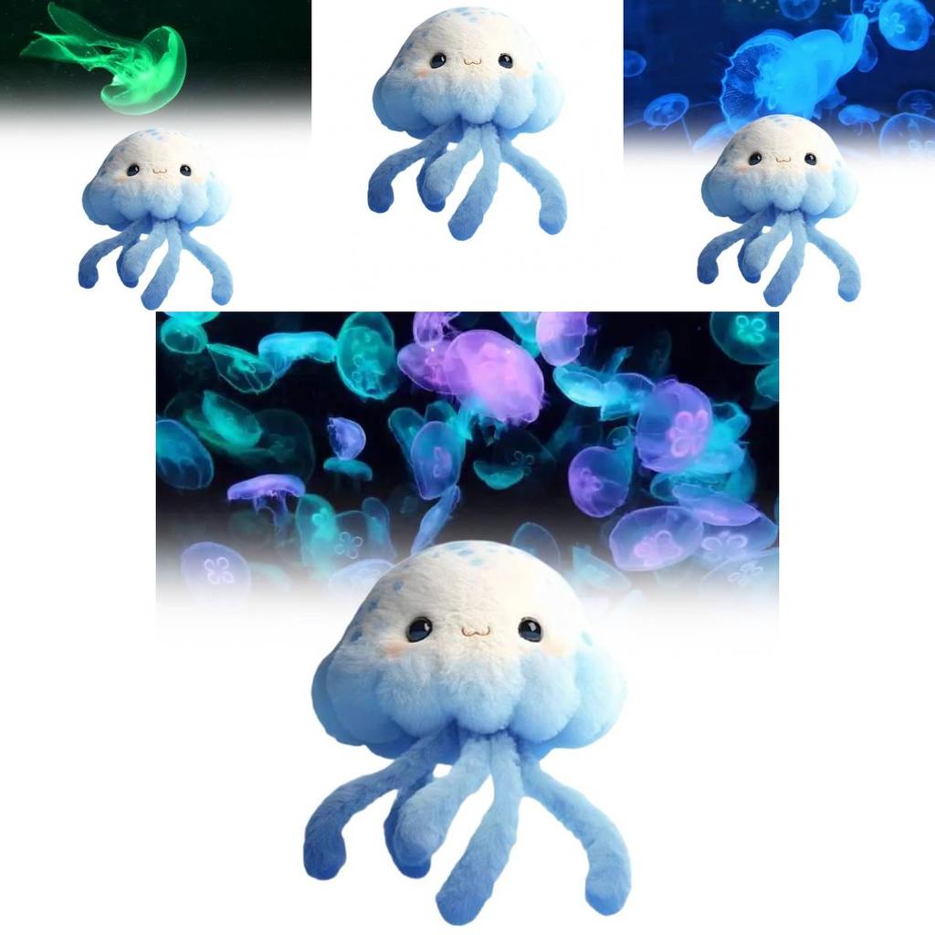 Delightful Plush Jellyfish Keychain Accessory For Childrens Backpacks With Short Plush Design